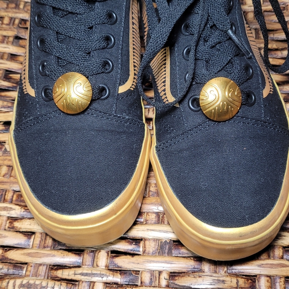 Vans Harry Potter Gold Sneakers 5.5 - Picture 7 of 16
